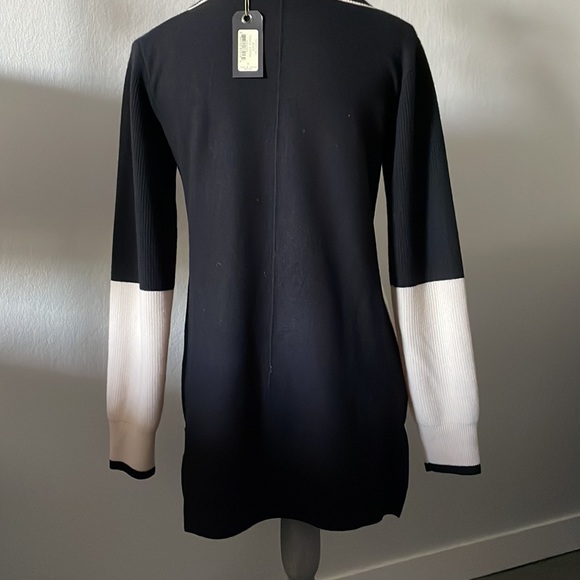 Rag&Bone Jean women’s Pamela wool sweater black/cream Size S NWT - Picture 2 of 9